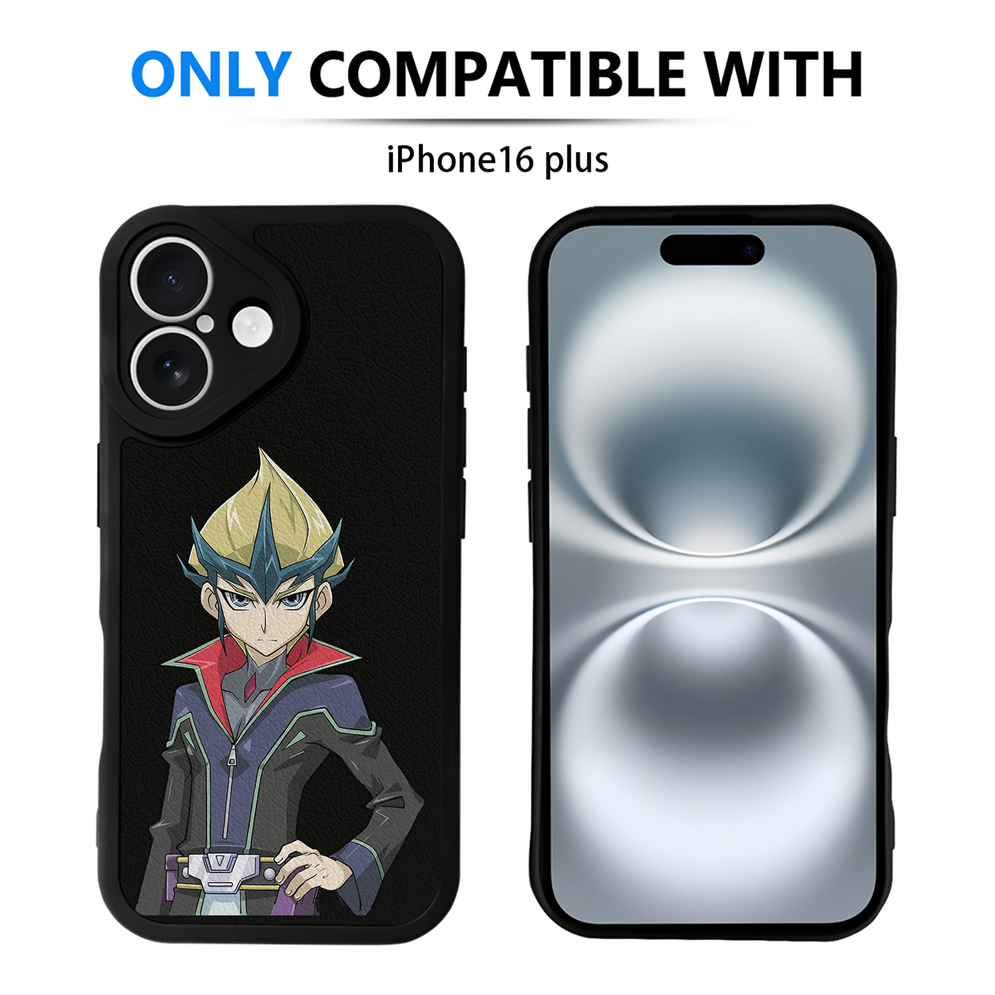 遊☆戯☆王 Yu-Gi-Oh! 【iPhone 16シリーズ対応】シリコンスマホケース（レザー調） 材質：シリコン